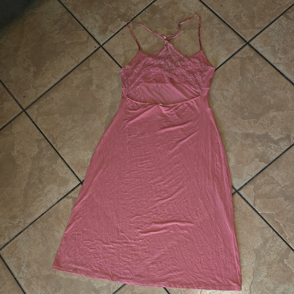 VICTORIA SECRET- Elegant Pink Slip Dress - Picture 2 of 3